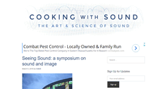 Desktop Screenshot of cookingwithsound.com